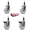 Service Caster 5'' Nylon Wheel Swivel 1'' Expanding Stem Caster Set 2 Brakes, 4PK SCC-EX20S514-NYS-2-PLB-2-1 - alternate 2